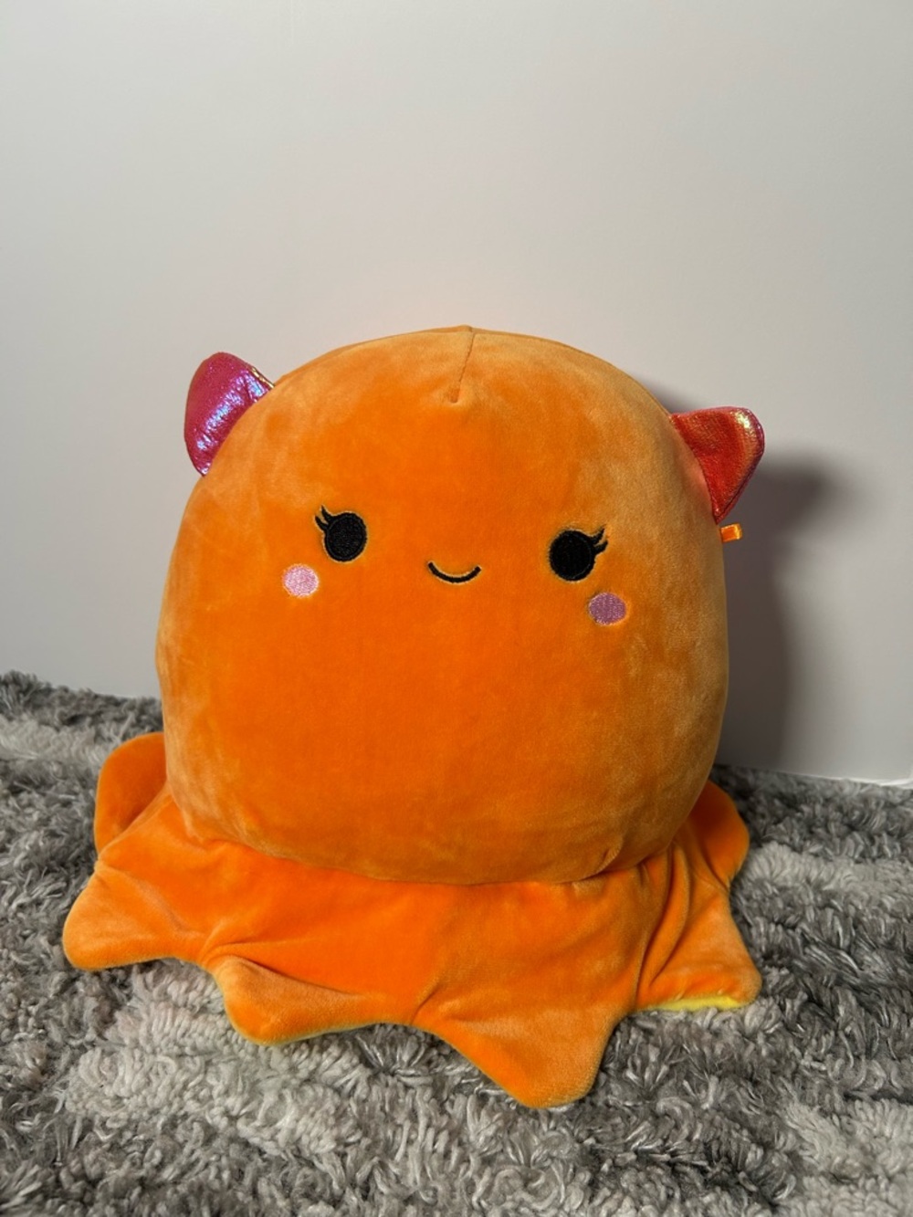 Squishmallow Sealife Dumbo Octopus Orange Norbu 12" Kellytoy Plush - VERY NICE!